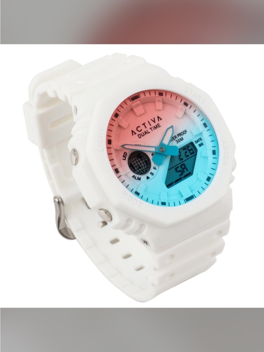 Activa Recon X Invicta Digital Unisex Watch - 45.5mm, White (ACW423-012)